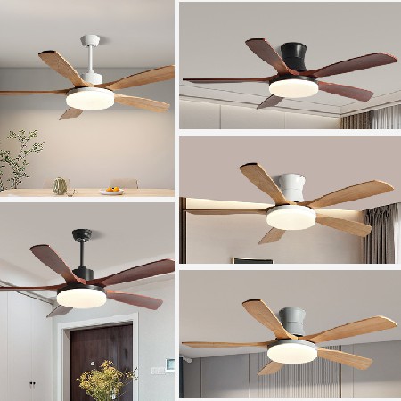 北歐大風(fēng)力吊扇燈客廳餐廳電扇燈支持米家智能家用靜音吸頂風(fēng)扇燈