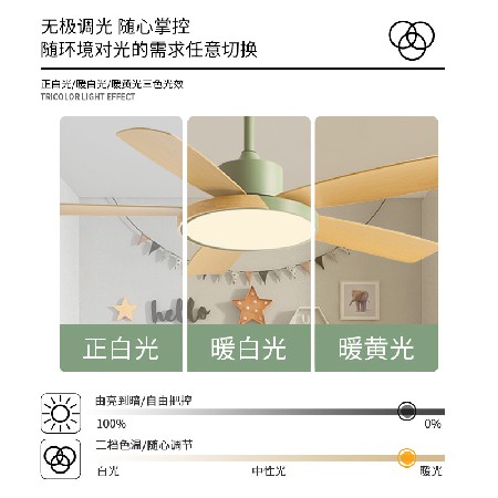北歐靜音大風(fēng)力吊扇燈變頻家用客廳餐廳燈電風(fēng)扇臥室吸頂風(fēng)扇燈