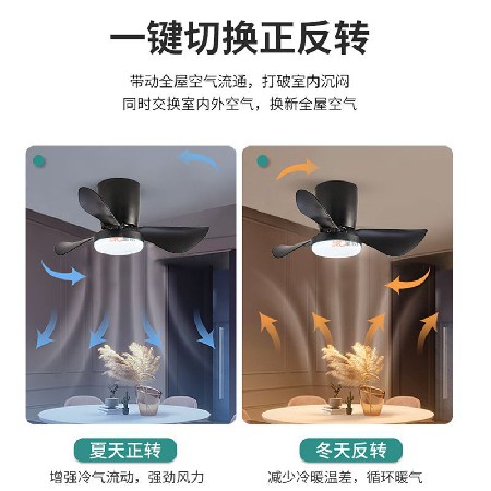 北歐簡(jiǎn)約24寸家用吸頂風(fēng)扇燈臥室餐廳電扇燈智能變頻吸頂電風(fēng)扇
