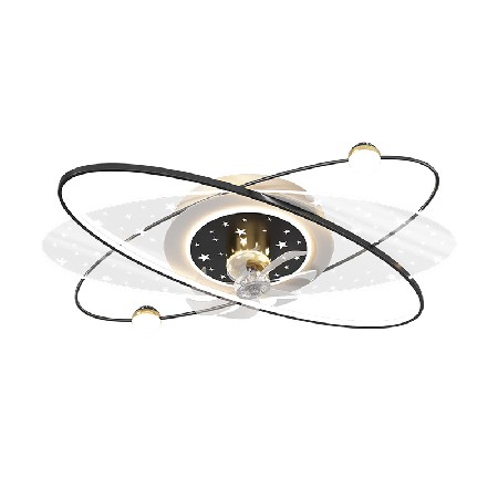 風扇吸頂燈組合套餐輕奢臥室吊扇燈星空投影餐廳吊燈電風扇吸頂燈
