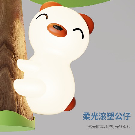 兒童房風扇燈卡通公仔男女孩臥室宿舍吸頂?shù)跎葻艏矣靡惑w風扇吊燈